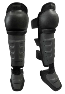 DFX2 Hard Shell Knee Shin Guards with non-slip knee caps