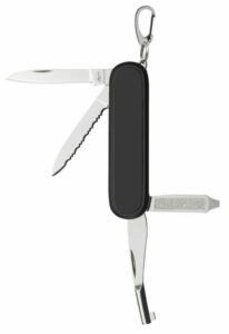 Edge Knife Handcuff Key – Blue Carbon Fiber (#56259)