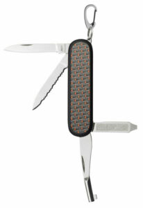 Edge Knife Handcuff Key – Red Carbon Fiber (#56268)